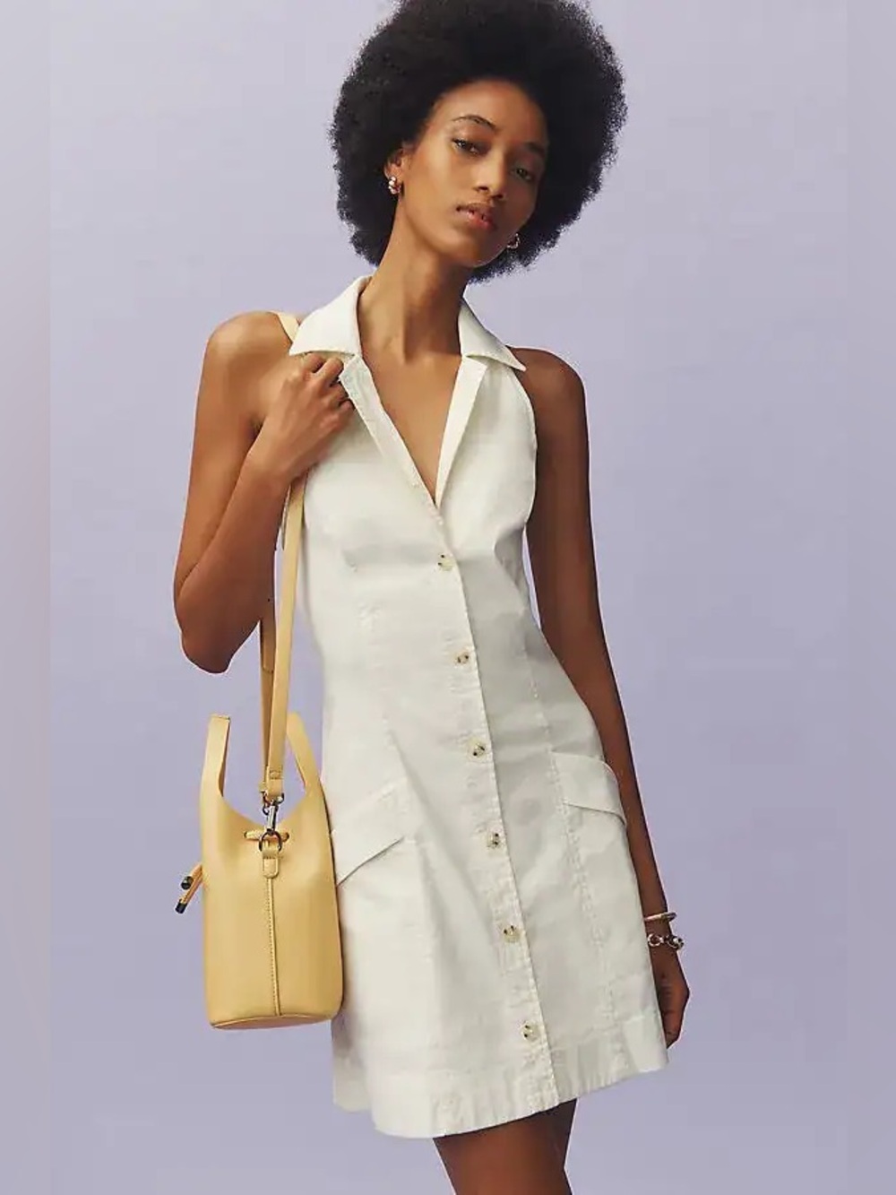 MAEVE (anthropology)
The Amelia Collared Mini Dress
Size s